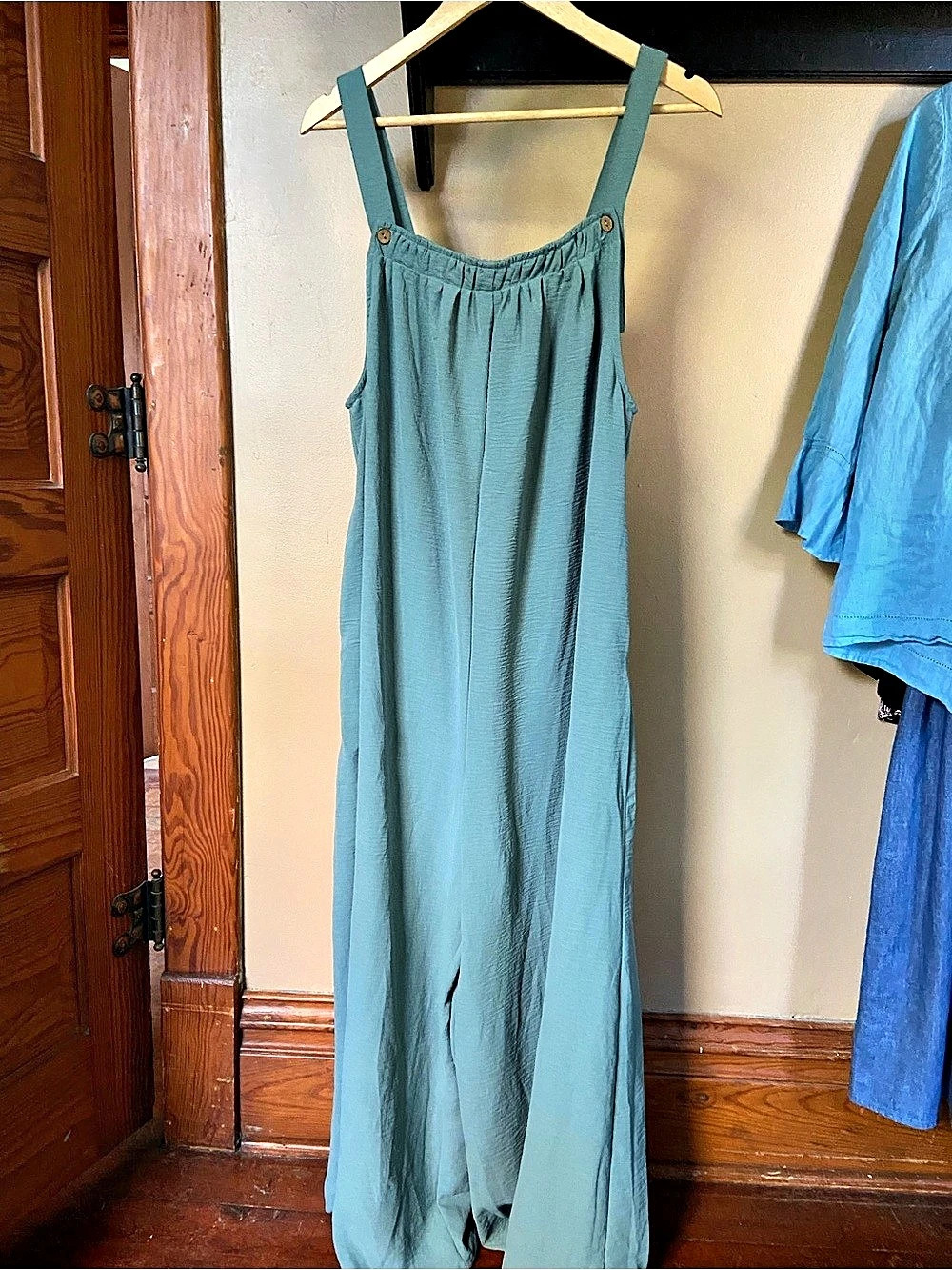 NWT LEPUNUO Womens Casual Loose Jumpsuit Summer Boho Wide Leg Romper Wide Leg